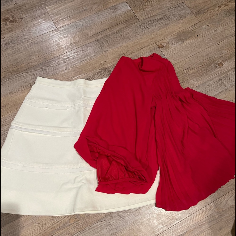 Skirt by pink tartan